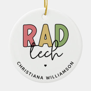 Anpassningsbar Rad Tech Radiologic Technology Radi Julgransprydnad Keramik