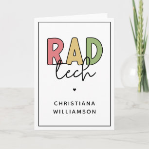 Anpassningsbar Rad Tech Radiologic Technology Radi Kort
