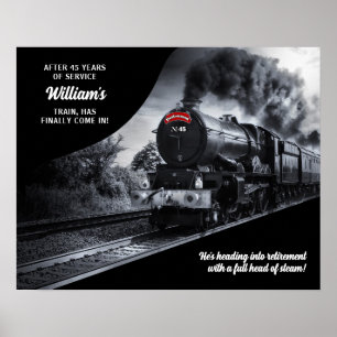 Anpassningsbar Railroad Pension nr 45 Tåg Poster
