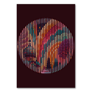 Anpassningsbar Rainbow Dome Bord Card - Mörk Editi Bordsnummer