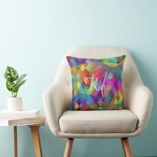 Anpassningsbar Rainbow Harlequin med färglös rök Kudde