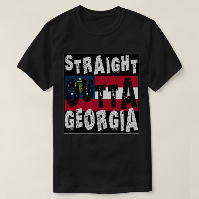 ANPASSNINGSBAR Rak Outta Georgia Memee T Shirt (Design framsida)
