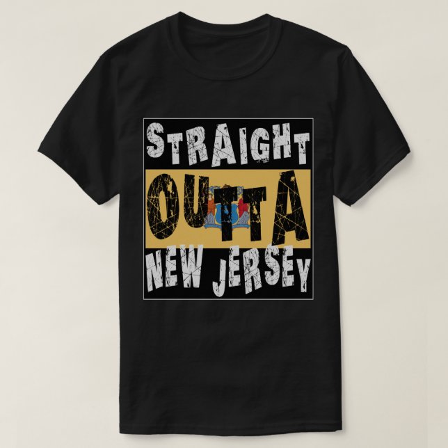 ANPASSNINGSBAR Rak Outta New jersey Memee T Shirt (Design framsida)