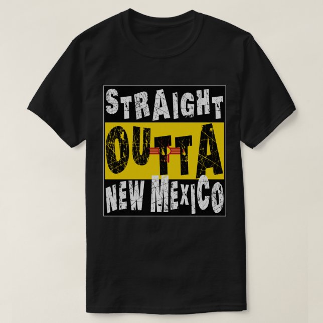 ANPASSNINGSBAR Rak Outta New mexico Memee T Shirt (Design framsida)