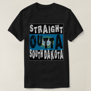 ANPASSNINGSBAR Rak Outta South Dakota-medlem Tee