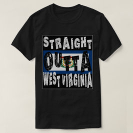 ANPASSNINGSBAR Rak Outta Väster Virginia Meme Tee