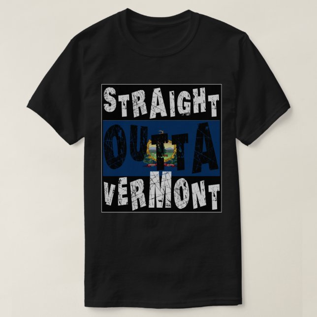 ANPASSNINGSBAR Rak Outta Vermont Memee T Shirt (Design framsida)