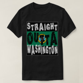 ANPASSNINGSBAR Rak Outta Washington-medlem T Shirt