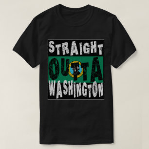 ANPASSNINGSBAR Rak Outta Washington-medlem T Shirt