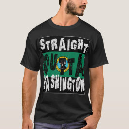 ANPASSNINGSBAR Rak Outta Washington-medlem T Shirt