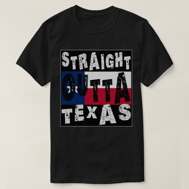 ANPASSNINGSBAR Rakare Outta Texas Meme Te T Shirt (Design framsida)