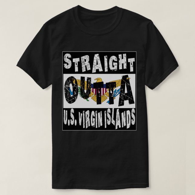 ANPASSNINGSBAR Rakare Utrikes Jungfruöarna T Shirt (Design framsida)