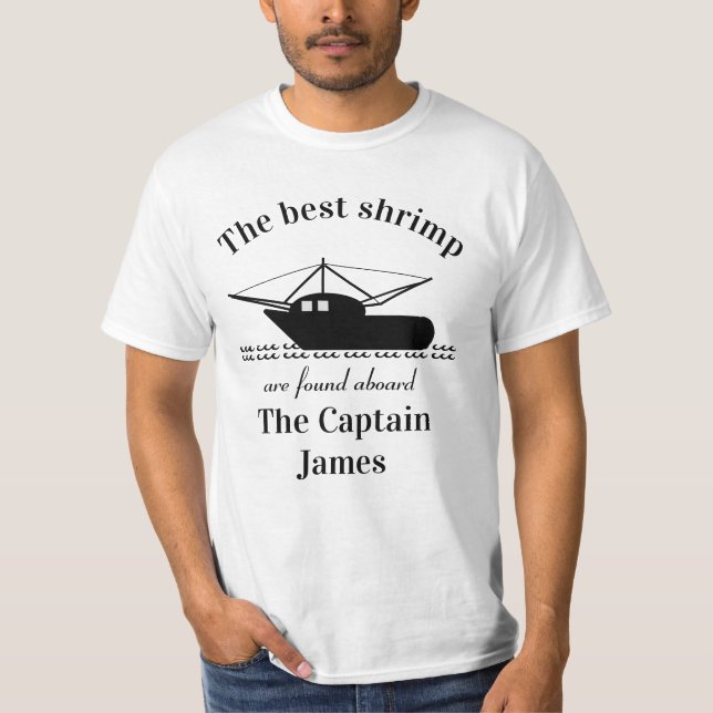 Anpassningsbar räkmans  t shirt (Framsida)