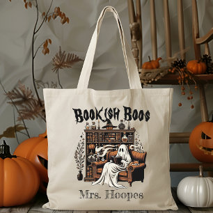 Anpassningsbar Reading Teacher Librarian Spooky Ha Tygkasse