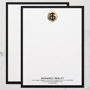 Anpassningsbar Real Estate Agency Letterhead Brevhuvud