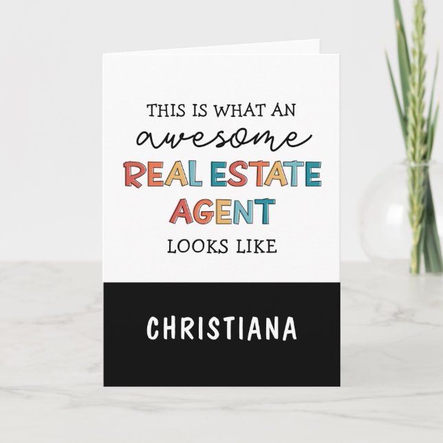 Anpassningsbar Real Gods Agent Funny Fantastisk Re Kort (Framsida)