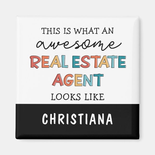 Anpassningsbar Real Gods Agent Funny Fantastisk Re Magnet (Framsidan)