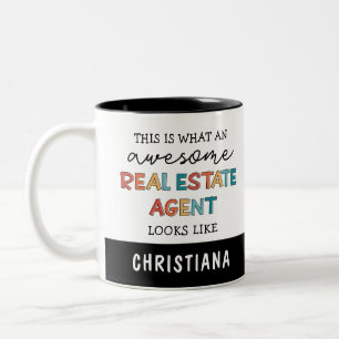 Anpassningsbar Real Gods Agent Funny Fantastisk Re Två-Tonad Mugg