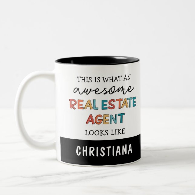 Anpassningsbar Real Gods Agent Funny Fantastisk Re Två-Tonad Mugg (Vänster)
