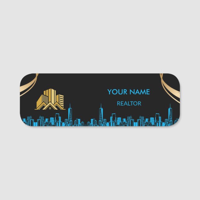 Anpassningsbar Real Gods Agent Namn bricka Badge Namnbricka (Framsida)