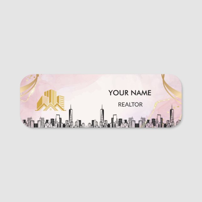 Anpassningsbar Real Gods Agent Namn bricka Badge Namnbricka (Framsida)