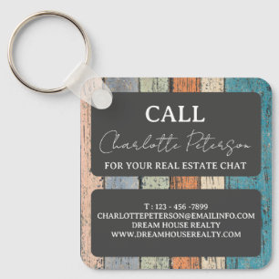Anpassningsbar Real Gods Agent Realtor Promotive Nyckelring