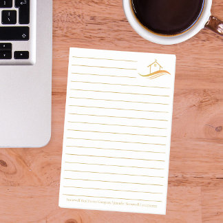 Anpassningsbar Real Gods Company Guld House Realto Post-it Block