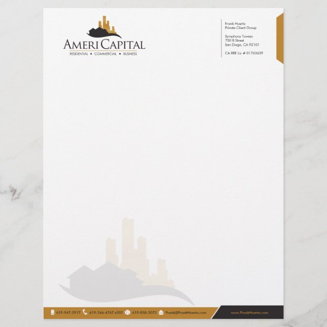 ANPASSNINGSBAR Real Gods Letterhead V1 Brevhuvud (Framsida)