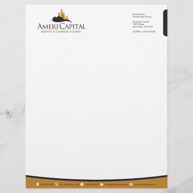 ANPASSNINGSBAR Real Gods Letterhead V3 Brevhuvud (Framsida)