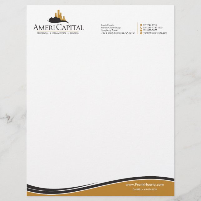 ANPASSNINGSBAR Real Gods Letterhead V4 Brevhuvud (Framsida)