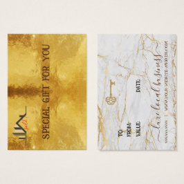Anpassningsbar Real Gods Small Business Gift Certi Visitkort