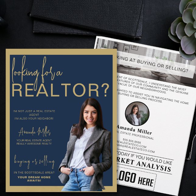 Anpassningsbar Realtor Professionell Real Gods Mar Reklamblad (Skapare uppladdad)