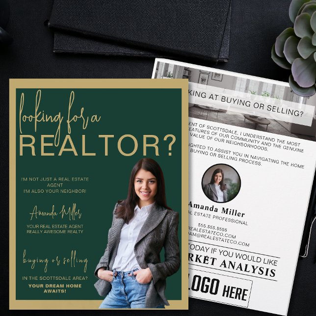 Anpassningsbar Realtor Professionell Real Gods Mar Reklamblad (Skapare uppladdad)