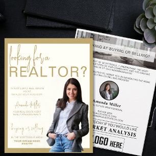 Anpassningsbar Realtor Professionell Real Gods Mar Reklamblad