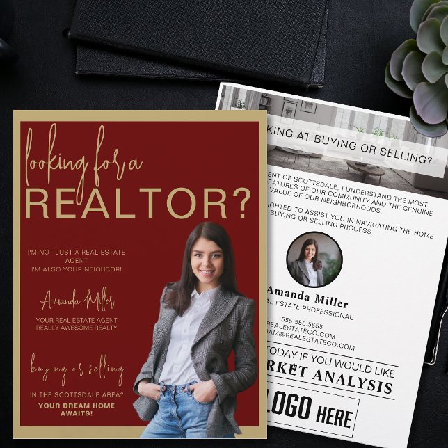 Anpassningsbar Realtor Professionell Real Gods Mar Reklamblad (Skapare uppladdad)
