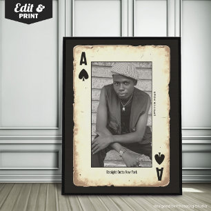 Anpassningsbar Rebel Tonåring Wall Art, Poker Rak Poster