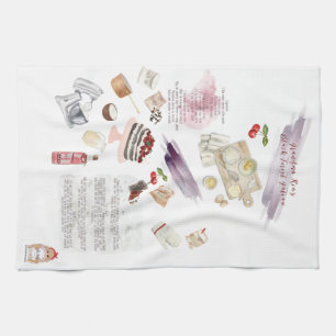 Anpassningsbar Recept Apron Kökshandduk