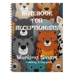 Anpassningsbar Receptionist Anteckningsbok