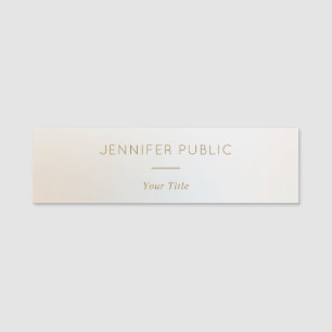 Anpassningsbar Rectangle Namn Personals Elegant Namnbricka