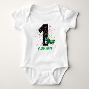 Anpassningsbar Recycling Sopor Lastbil Födelsedags T Shirt