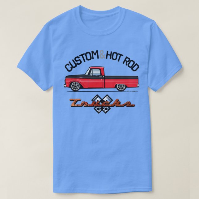 Anpassningsbar Red and Black T Shirt (Design framsida)