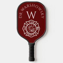 Anpassningsbar Red and White Fireman emblem Symbol
