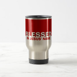 Anpassningsbar Red BLESSED in Jesus Namn Christian Resemugg