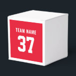 Anpassningsbar Red Front & Back Sport Presentaskar<br><div class="desc">Anpassadets utformning. Ange team och spelare namn,  nummer eller ålder.</div>