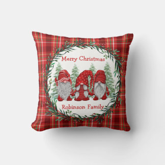 Anpassningsbar Red Gnomes God jul Kudde