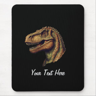 Anpassningsbar Red Grönt Dinosaur T-Rex Tyrannosau Musmatta