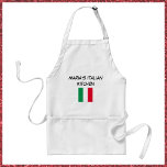 Anpassningsbar Red Grönt & White Italy Flagga Kitc Förkläde<br><div class="desc">Röd grönt och vit italiensk flagga - lägg till ditt namn för att anpassa dig!</div>