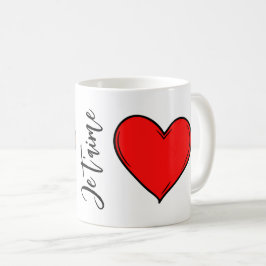 Anpassningsbar Red Heart Kaffemugg