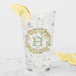 Anpassningsbar Red Holly Berries Grönt Löv Utandni Glaskopp