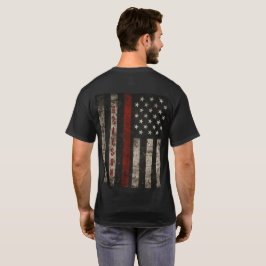 Anpassningsbar Red Line Flagga T-Shirt